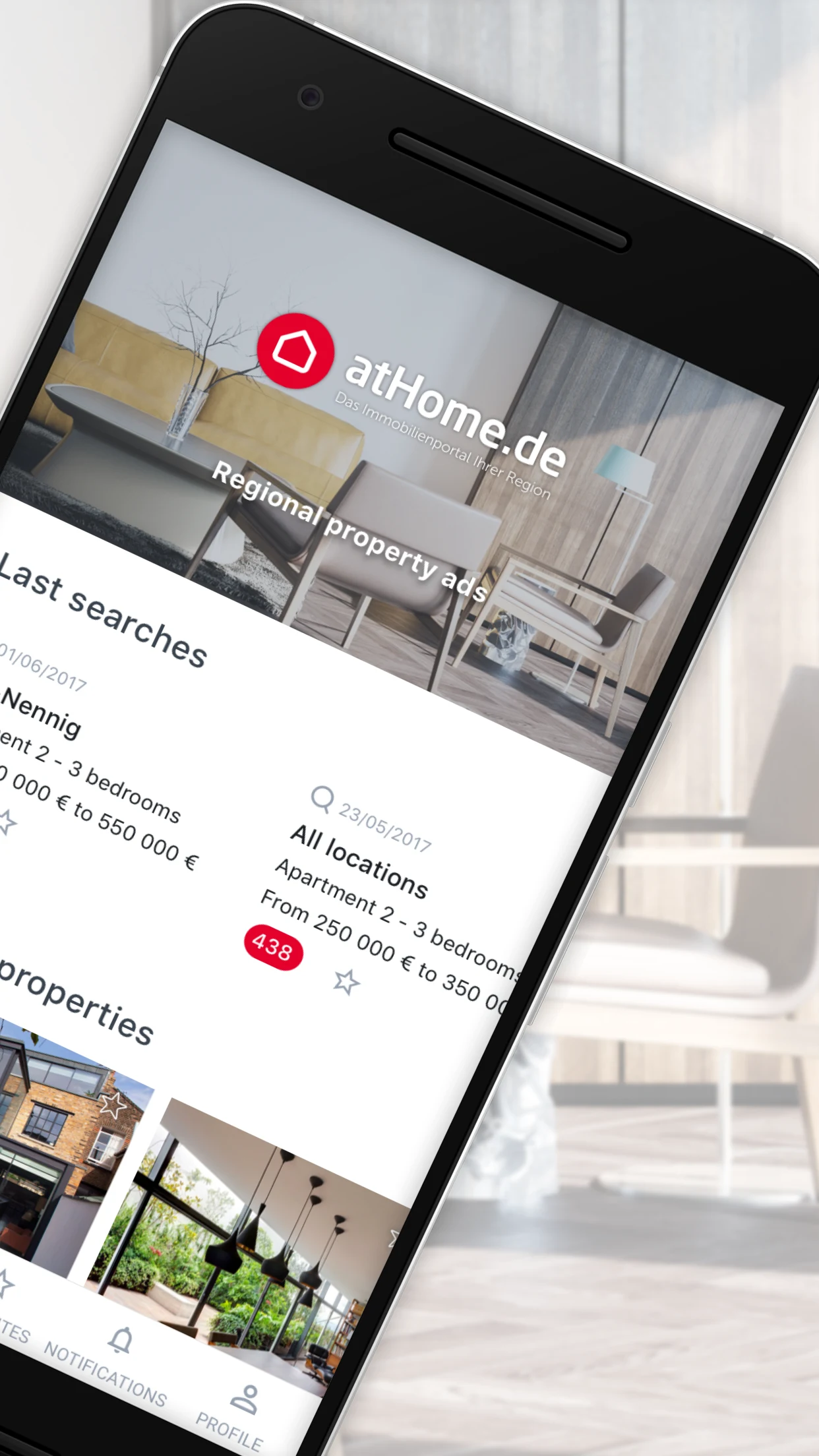 atHome.de Regional Real Estate screenshot
